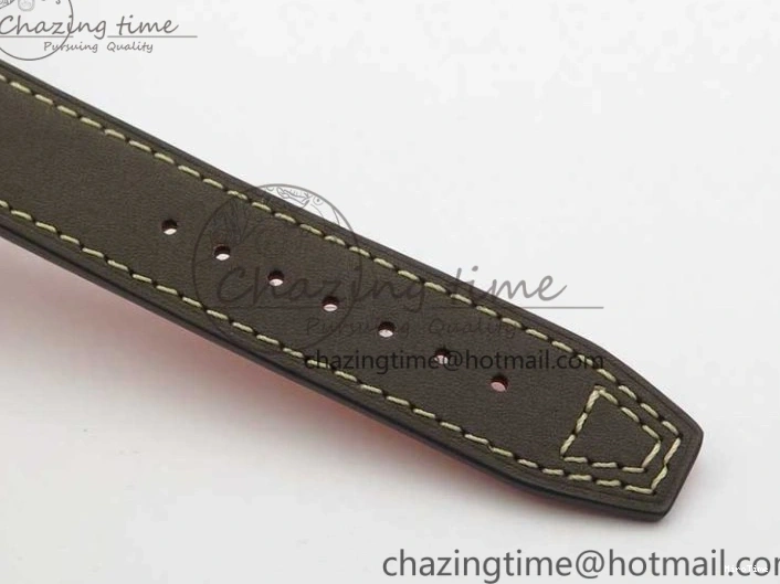 MIROTIME 0303 Original Pilot IW326803 SS MK 1:1 Best Edition Black Dial on Brown Leather Strap MIYOTA 7146